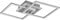 Reality Leuchten LED Deckenleuchte Venida R62793187, Metall titanfarbig, inkl. 25 Watt LED, Switch Dimmer