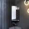 ELEGANT 600x300mm Bathroom 3 Shelves Cabinet with Mirrors Lightweight Pull Out 1 Corner Door Wall Mounted Storage Units