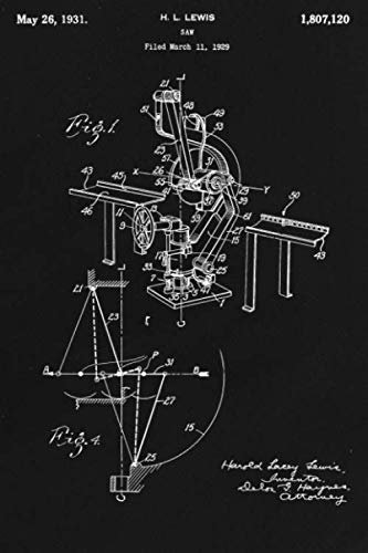 Journal: Saw Patent Ruled Diary for Writing and Notes (6 x 9) 120 Pages, Soft Cover