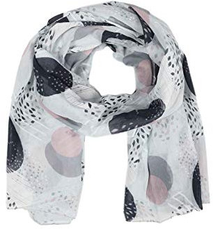 Zwillingsherz Seiden-Tuch im stilvollen Design - Hochwertiger Schal für Damen Mädchen - Halstuch - Umschlagstuch - weicher Schlauchschal für Frühjahr Sommer Herbst Winter