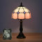 LANMOU Tiffany Tischlampe 8 Zoll Minimalistische Pastoral Stil Nachttischlampe Schlafzimmer Schreibtischlampe Wohnzimmer Bar Lampe,Rosa