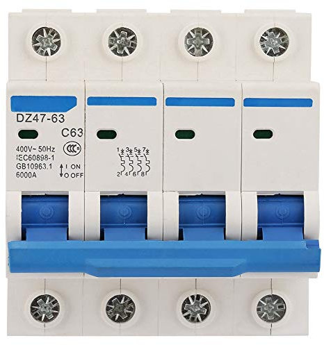 4P Magnetotermico Trifase 63A Interruttore Automatico Magnetotermico 400V DZ47 63 4.5KA