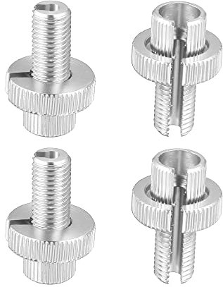 X AUTOHAUX 4pcs M10 Bike Motorcycle Brake Clutch Lever Cable Screws Silver Tone