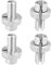 X AUTOHAUX 4pcs M10 Bike Motorcycle Brake Clutch Lever Cable Screws Silver Tone