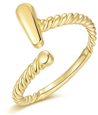 PAIHUIART Ring Ringe Damen Bijouterie Frauen Schmuck Einstellbar Vintage Fragezeichen Ringe Für Frauen Männer Paar Ring Einstellbar Fingerring Hip Hop Gothic Schmuck Geschenk Resizable -1