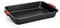Woll Bakeware - Molde rectangular (33 x 23 cm, mango de silicona resistente al calor hasta 230 °C, sin PFAS, doble capa antiadherente, acero aluminizado), color negro