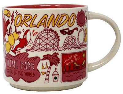 Starbucks Been There Series Across the Globe Orlando Florida Keramikbecher, 400 ml – Sammlerstück Sunshine State Tasse für Kaffeeliebhaber