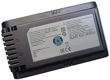 Backupower Ersatz 21.9V 62.62Wh 2.85Ah VCA-SBT90 Akku Kompatibel mit Samsung Jet 90 VS9000 JET90 Stick Vacuum