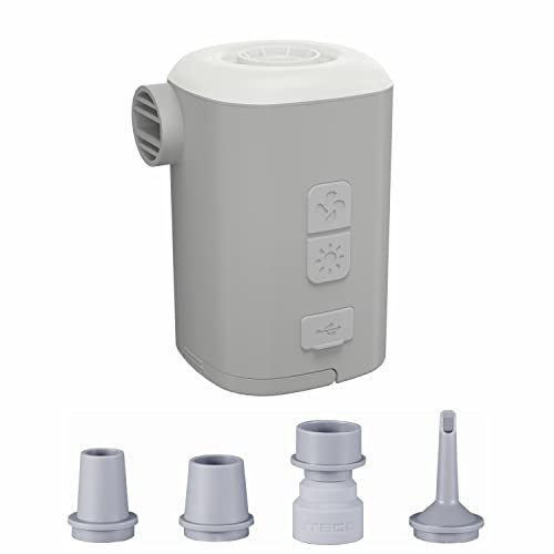 NITECORE AP10 Compact Electric Air Pump with Light, 3600mAh Battery, Inflation Deflation USB-C Rechargeable Pump for Air Bed Air Mattress Swimming Ring Vacuum Bags Kayak Pool