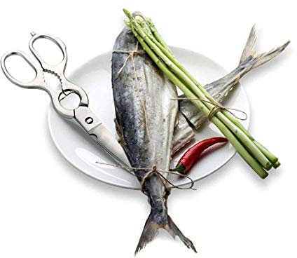 Forbici da cucina multiuso, cesoie per pollame multiuso in acciaio inossidabile con impugnature comode per pollo, verdure, pesce, carne ed erbe aromatiche