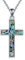 YAFEINI Kreuz Kette für Damen Sterling Silber Kreuz Anhänger Halskette Abalone Muschel Kreuz Schmuck Geschenke für Mädchen Männer (Abalone Muschel)