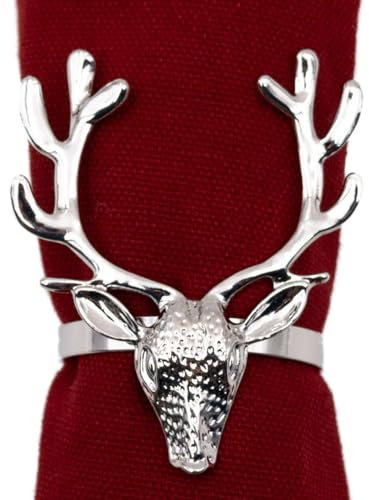 Harvey & Mason - Napkin Ring - Silver - Stag Head
