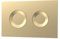 nuie XTY009PR8 Bathroom Accessories Modern Dual Flush Plate with Round Buttons, 267 x 170 x 11mm, Brushed Brass