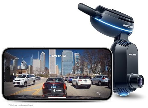 Nextbase IQ 1K Smart Dash Cam - (LATEST December UPDATE) Nextbase Dash Cam with Inbuilt Cabin Car Cam - Live View, Smart Parking, Witness Mode, SOS Response, Voice Control, 4G 1K IQ