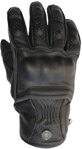 Mycl Turell Classic Line Motorradhandschuhe Herren - Hochwertiges Echtleder, Verstärkter Knöchelschutz, Touchscreen-kompatibel, Atmungsaktiv, Einstellbar, Elegant & Sicher (M)