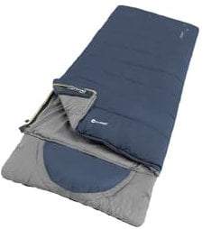 Outwell Unisex – Erwachsene Contour Lux Deep Blue Schlafsack, Deckenschlafsack, Blau, 220 x 85 x 85 cm