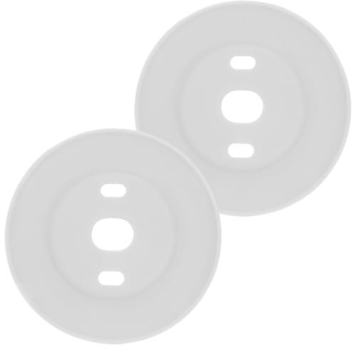 OSALADI 2pcs Silicone Thermostat Back Plate Wall Mount Trim Cover Compatible Nest Thermostat for Wall Installation