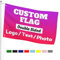 Custom Flag Banner Double Sided Personalised Flags with 2 Eyelets, 3 Layers-Add Photo, Text, Logo Make Your Own Welcome/Memory/Birthday Flag for Outdoor Decor Garden Camping Wedding, 2ftx3ft