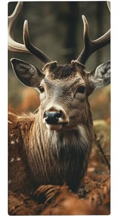 ZLFDSKGY Badetücher, bedruckt mit wildem Hirsch, sehr saugfähig, Plüsch-Duschtücher, Premium-Handtücher für Badezimmer, Fitnessstudio, Dusche, Hotel und Spa (35 x 72 cm)