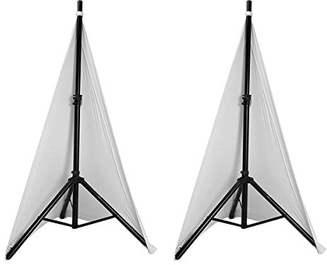 Aisuoka Universel Haut-Parleur DJ LéGer Housse de Support Support de TréPied Double Face Jupe Canevas MatéRiau Extensible, 2 PièCes