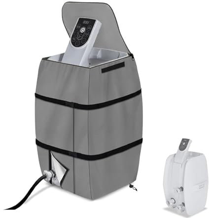 XHDZSW Hot Tub Pump Cover | Spa Heater Pump Cover | 420D Waterproof SPA Inflatable Bathtub Pump Cover for Outdoor | Lazy Spa Pump Cover Water Heater Pump Cover (Grey)