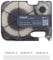 MakeID Self-Laminating Wire Wrap, PE Labels with Ribbon Cartridge for Datacom Cables, Black on White - for P31 Industrial Label Makers, 0.71 W, 22.96ft/Roll