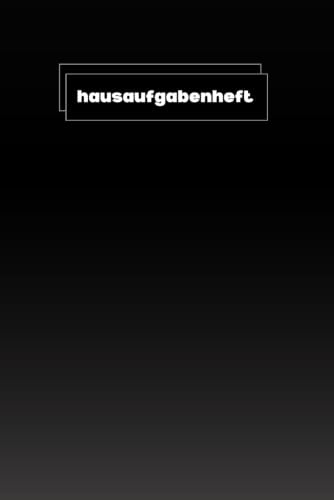hausaufgabenheft: schwarz a5.mit wochentagen,52 Wochen,für Mädchen und Jungen