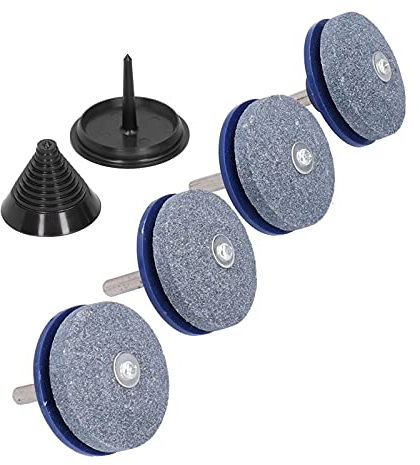Mower Blade Sharpener Drill Attachment Kit Balanced High-Efficiency Power Hand Device for Lawn Maintenance Workers Whetstone Steel 4 Sharpener 1 Balancer