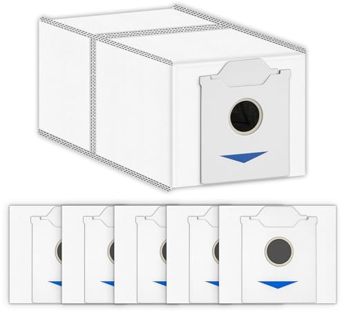 (6 Pezzi) N30 Omni Sacchetti Polvere di Ricambio Compatibili con ECOVACS DEEBOT N30 Omni / N30 Pro Omni Aspirapolvere Robot, con Strato di Filtro a Carbone Attivo, Sacchetti usa e Getta