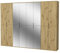 Inn.Furn Kleiderschrank mit Spiegel Eiche Artisan Mehrzweckschrank mit Spiegeltüren Schlafzimmer 244 x 193 cm SystemX (Eiche Artisan)
