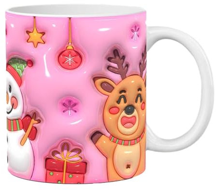 Christmas Mugs in Bulk - Christmas Coffee Mugs Ceramic Christmas Mugs | Christmas Accessories, Christmas Mugs for Hot Coffee, Cold Tea