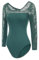 ModLatBal Langärmeliger Spitzen-Trikot für Damen, Ballett, Tanz, Gymnastik, Body