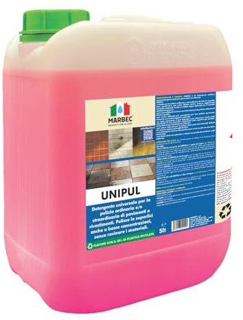 MARBEC UNIPUL 5LT Detergente universale concentrato per tutti i tipi di pavimenti e rivestimenti