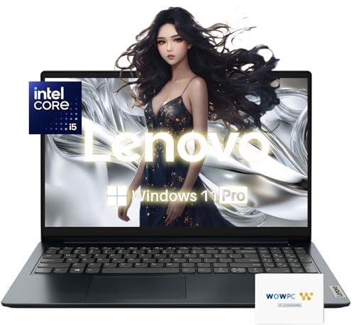Lenovo - 15.6 Inch FHD Laptop | Intel Core i5-1235U (10 Cores up to 4.40 GHz) | 40 GB RAM | 2 TB PCIe SSD | Anti-Glare | SD Card Reader | WiFi 6 | HDMI | Bluetooth