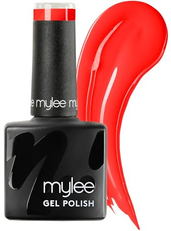 Mylee Gel Nail Polish 8ml [Magic Toadstool] - UV/LED Soak-Off Nail Art Manicure Pedicure for Professional, Salon & Home Use [Coral Range] - Long Lasting & Easy to Apply