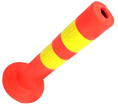 Amosfun Garagenparkplatz Weiß Abgrenzer Warnung Säule Auffahrt Stangen Poller Sperre Im Freien Reflektierend Led Zapfen Sicherheitsposten Für Die Einfahrt Yellow Pu