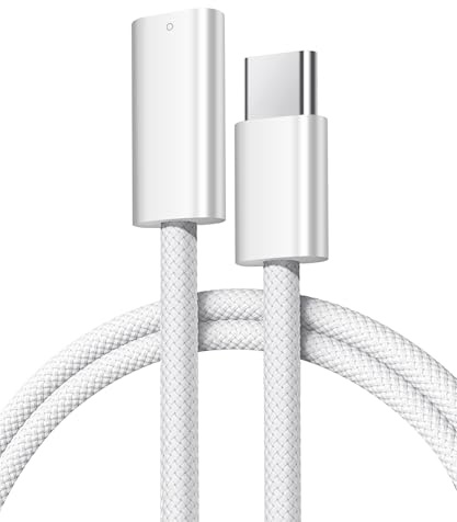 Seminer USB C to Apple Pencil Cable for Pencil 1st Generation(1.64FT) | Lighting Female to USB-C Male for iPad 10th/11th Gen, Supports Bluetooth Pairing