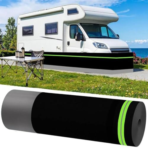 Mixtric Wohnmobil Abdeckung/SchüRze, 31 Zoll Hohe Wohnmobil SchüRze, für Die Bequeme Winterlagerung, Unterbodenschutz für Wohnmobile,24m/78ft