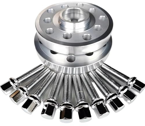 Spurverbreiterungen 10mm Aluminium-Radnaben-Zentrierscheiben, Distanzscheiben, Dichtung, Autozubehör 57,1 5x100 5x112 Kompatibel Mit A3 8P Für TT 8N Q3 8U(Silver)