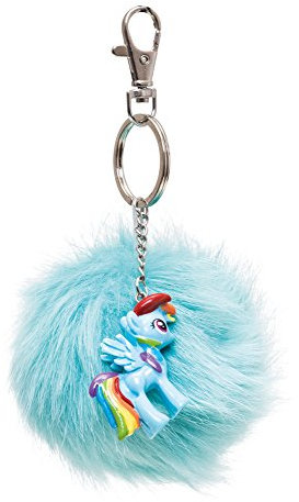 Joy Toy 95984 - Rainbow Dash Schlüsselanhänger mit Pouch und 3D Figur, 7 cm