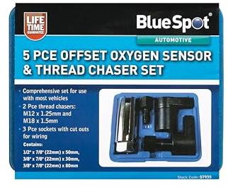 Bluespot 5Pce Oxygen Sensor & Thread Chaser Set