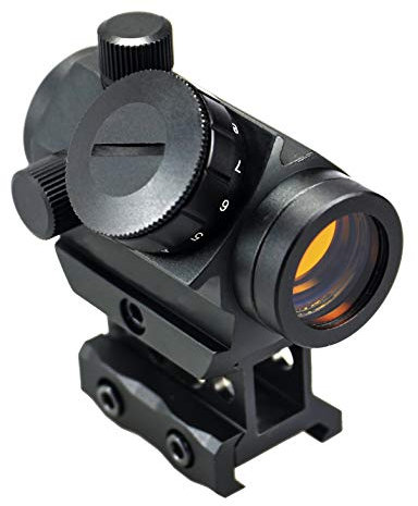 Hauska Viseur Point Rouge 1X25 Lunette de visée à Point Rouge Iron Sight 1 Pouces Riser Mount