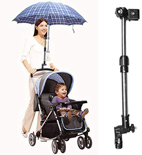 Lionina Einstellbare Kinderwagen Schirmhalter, Aluminiumlegierung Reiten Kinderwagen Schirmhalter Rack, Outdoor Sonnenschirm Schirmhalterung Babystuhl Bar Halter Kinderwagen Zubehör