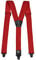 Olata Y Hosenträger mit Kunststoff-Clips für Flughäfen – 4 cm. Rot