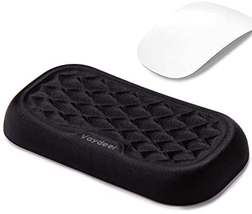 VAYDEER Ergonomic Mouse Wrist Pad - Memory Foam, Anti-slip, Massage Holes - For Office, Gaming, Computers & Laptops - 5.12 * 2.63 * 0.6 inches