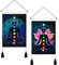 Livole 2 Stück Chakra Trippy Yoga Meditation Tapisserie - Lotus Hippie Wandbehang für Zimmer (35,1 x 50 cm)