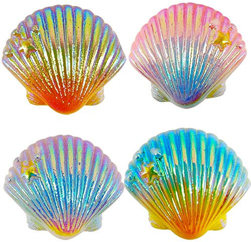 Reofrey 4 Pcs Diamond Painting Locator, Diamond Painting Magnet Cover Locator, Colorful Shell Diamond Picture Fixator Diamond Picture Reofrey 4 Stück Diamantmalerei Zubehör,