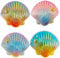 Reofrey 4 Pcs Diamond Painting Locator, Diamond Painting Magnet Cover Locator, Colorful Shell Diamond Picture Fixator Diamond Picture Reofrey 4 Stück Diamantmalerei Zubehör,