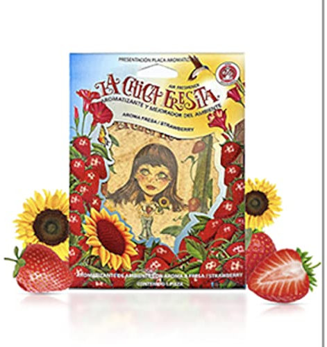 25 pcs Fresa Fresita Fresita Ambientadores Aromatizante Fresa