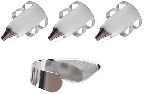Finger Picks, Daumen Finger Picks Plektrum Metall für Gitarre Banjo Dobro